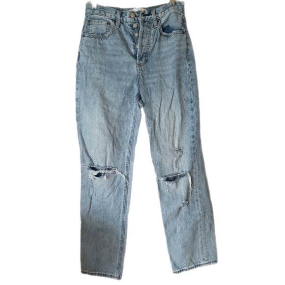 Denim Forum Denim - Denim Forum Distressed Light Blue Jeans – Size 25